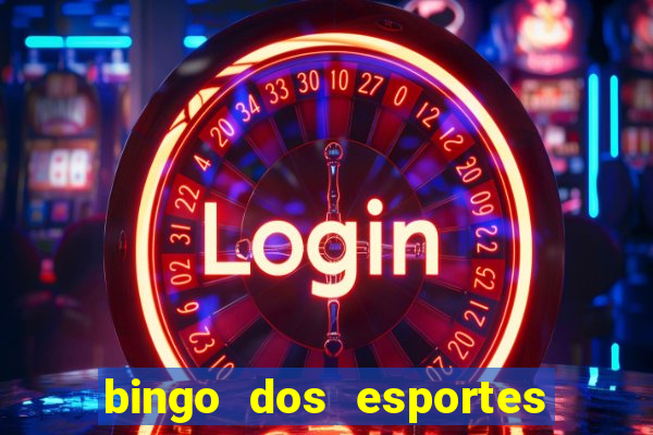 bingo dos esportes para imprimir